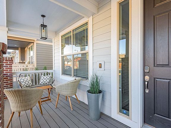 Spacious front porch