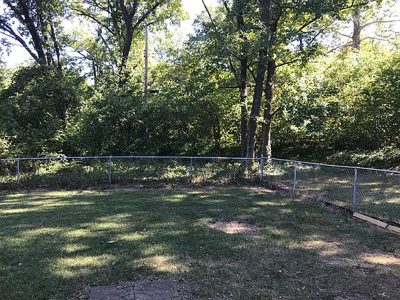 Fenced backyard