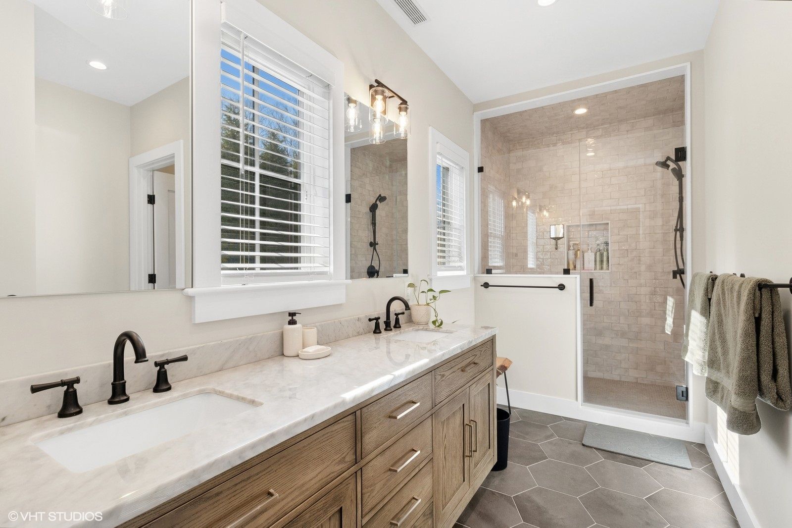  Primary bathroom with radiant heat floor