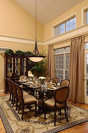 Dining room furnished