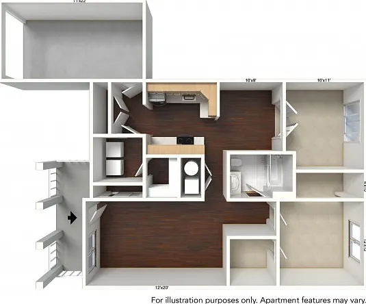 2 Bed 1 Bath with Garage 2 Bed 1 Bath with Garage
