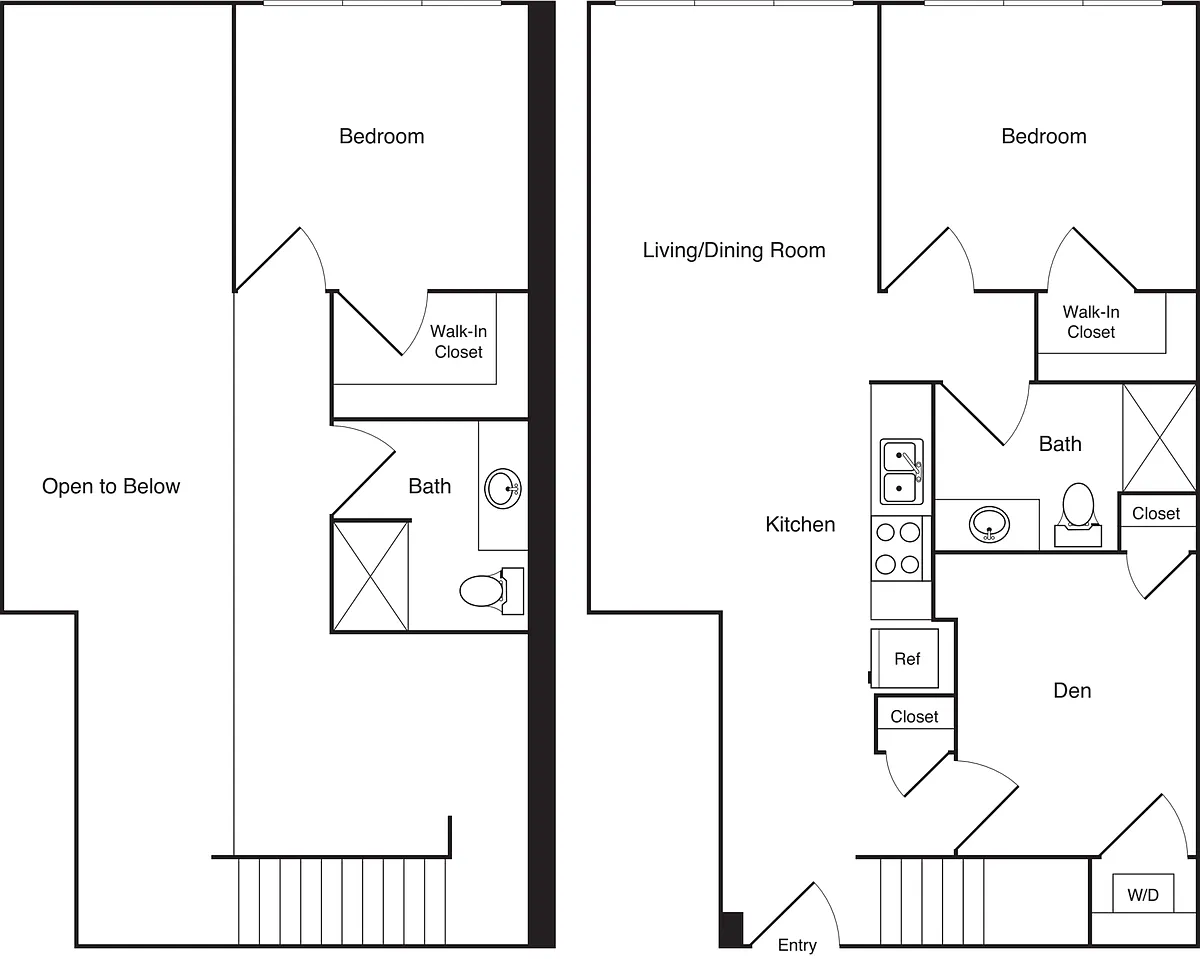 Floor plan 2x2+Den - A