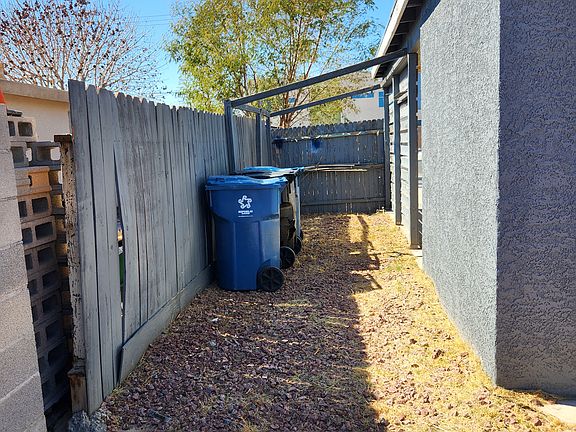 Side yard near carport