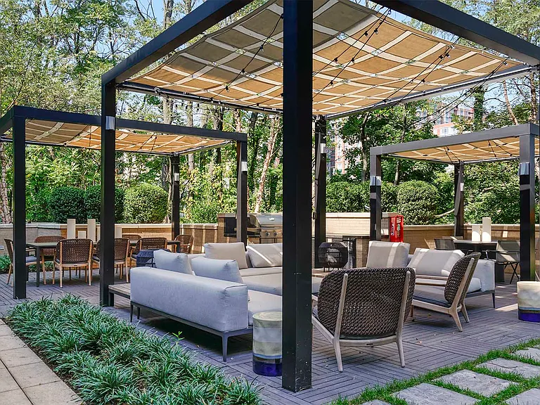 Spend time outside at the resident terrace which includes a grilling station and dining spaces