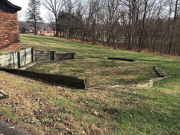 Garden area with top soil