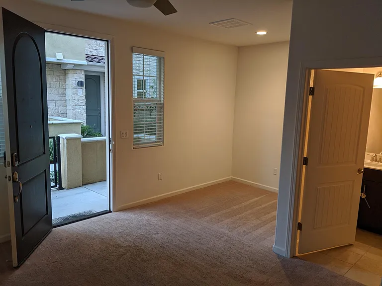 3rd bedroom with access to patio