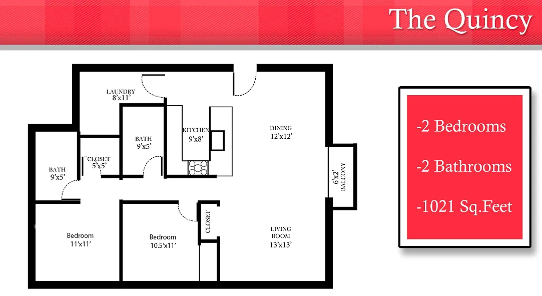 Floor plan The Quincy