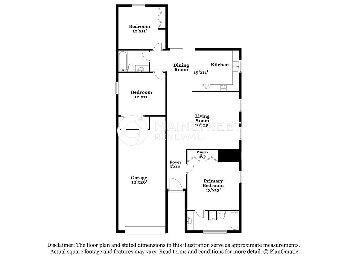 Floor Plan - 1160 N Saint Johns St