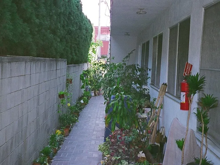 walkway to units
