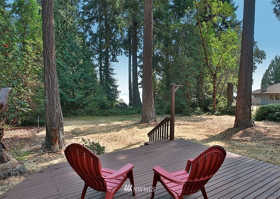 Sit and enjoy the beautiful sunrise over the water with a warm cup of coffee.