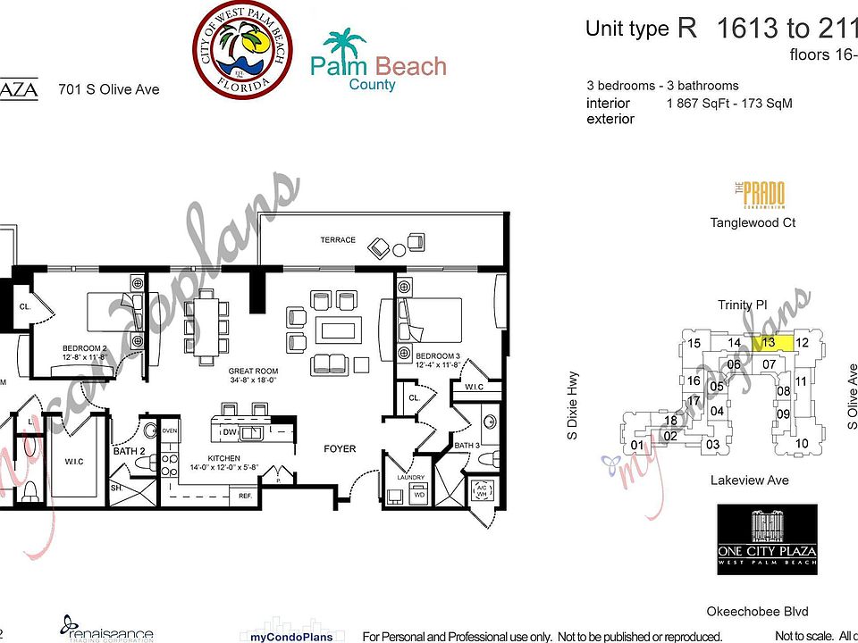 2nd image of 701 S Olive Avenue #1813