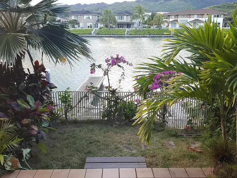 Lanai Garden Overlooking Marina
