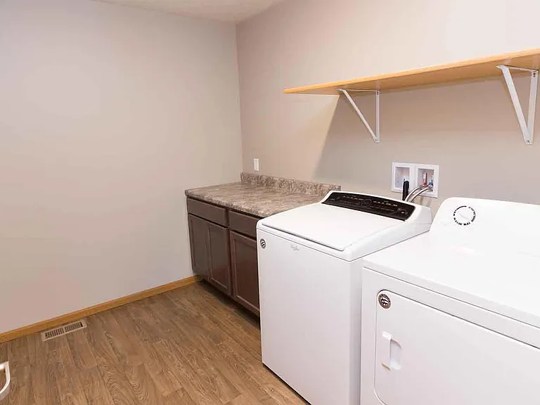 three bedroom laundry room