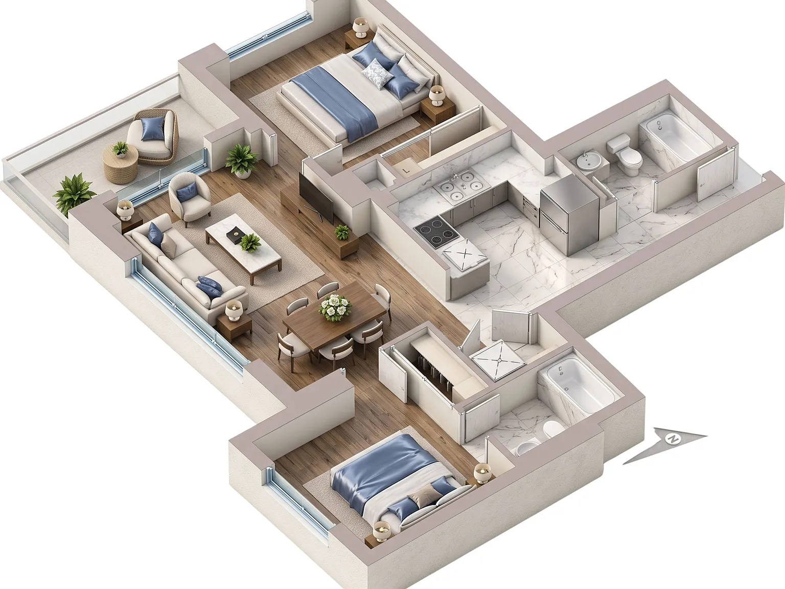 2 bed, $2,500 — Photo 1