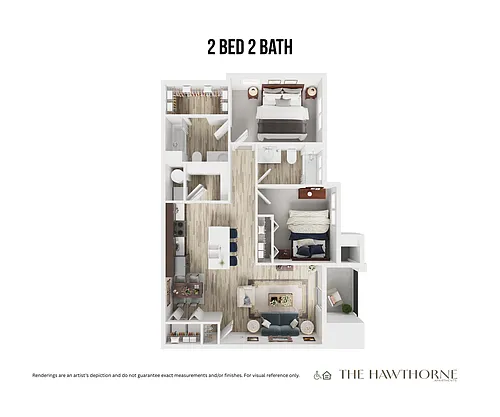 Floor plan D-2X2
