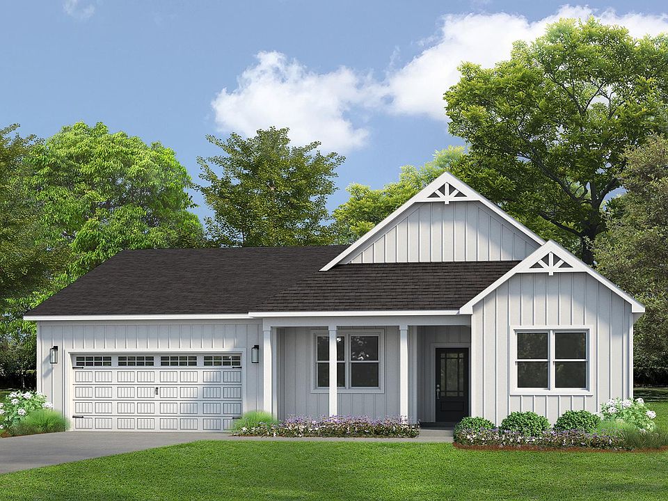 Vertical siding with porch