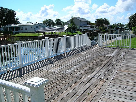 Large Back Wooden Deck
