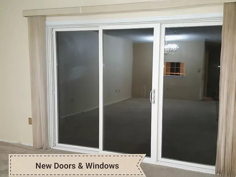 Replaced doors and windows