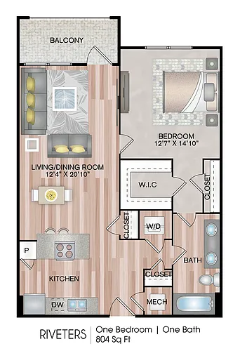 Floor plan Riveters