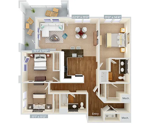 Floor plan C2-1-Var-1394