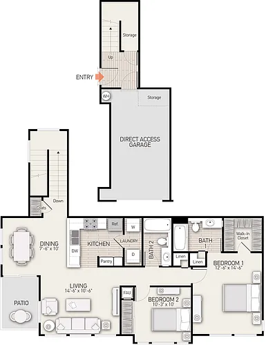 Floor plan Plan B