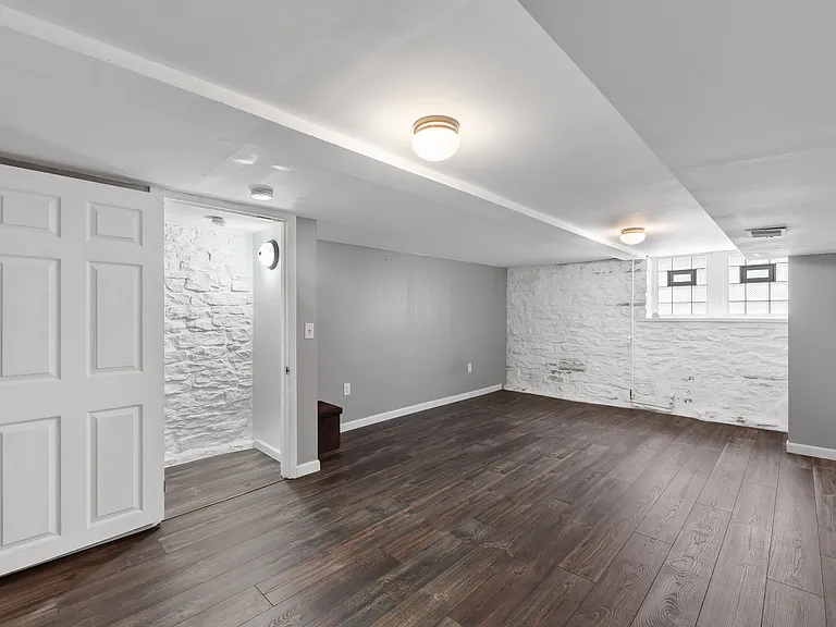 Partially finished basement