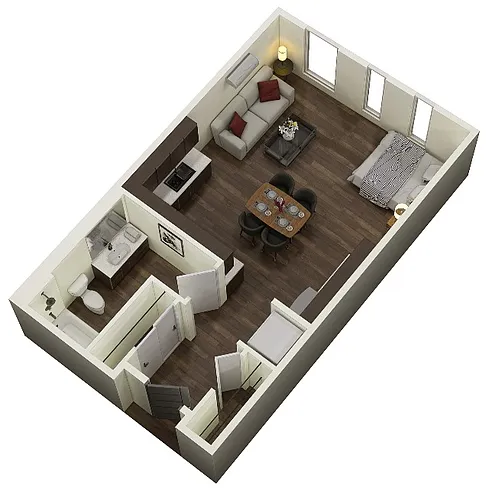 Floor plan Studio K