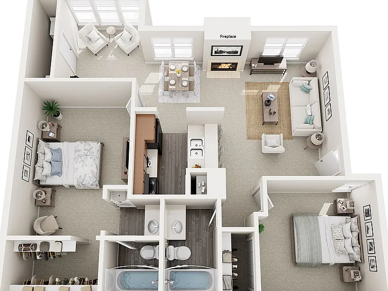 Two Bedrooms, Two Bathrooms, Sunroom, 1000 sqft. Two Bedrooms, Two Bathrooms, Sunroom, 1000 sqft.