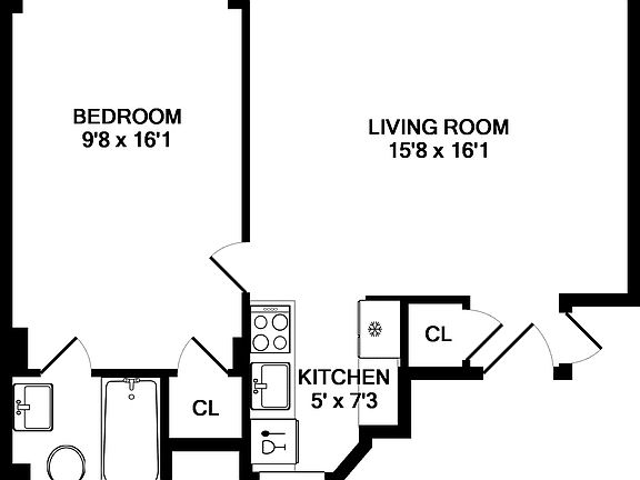 2nd image of 309 W 57th St APT 901