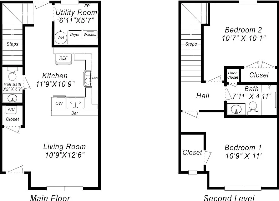 2 bed, 1.5 bath, 900 sqft, $1,300 — Photo 2