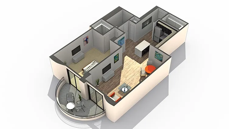 Floor plan Seven 83