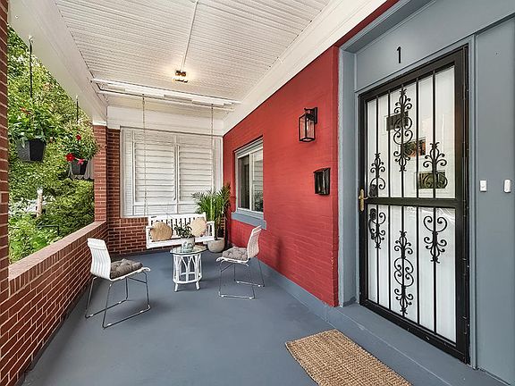 Beautiful shared front porch