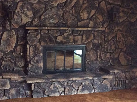 2 Stone Fireplace/Mantle
