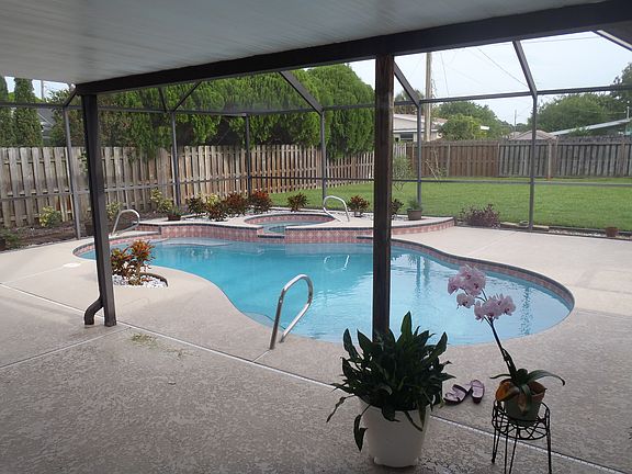 Pool area fresh paint