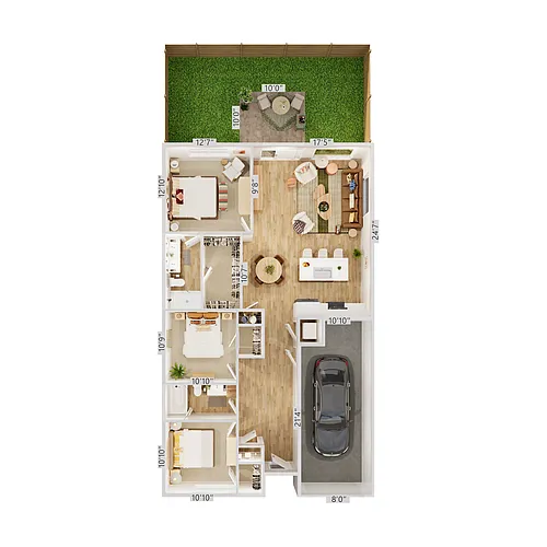 Floor plan Elevate 3 x 2 A