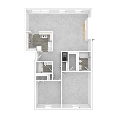 Floor plan 2 Bedroom Apartment