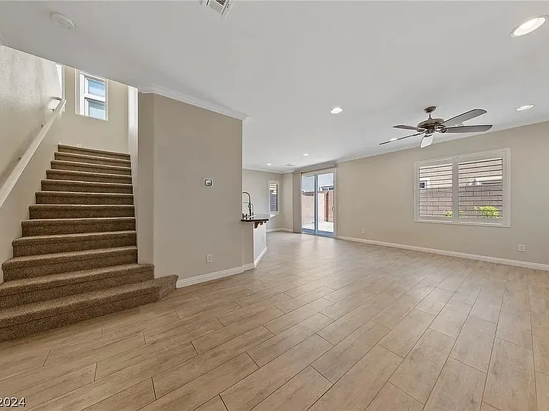 Living room and staircase