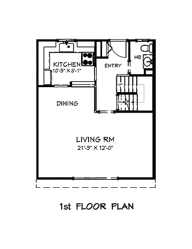 Floor plan 3 Bedroom Townhome