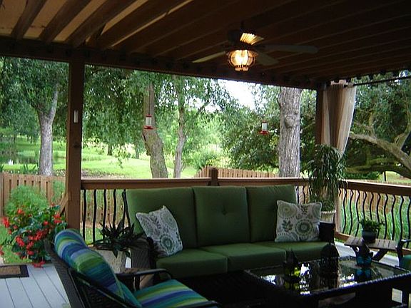 Back deck in summer