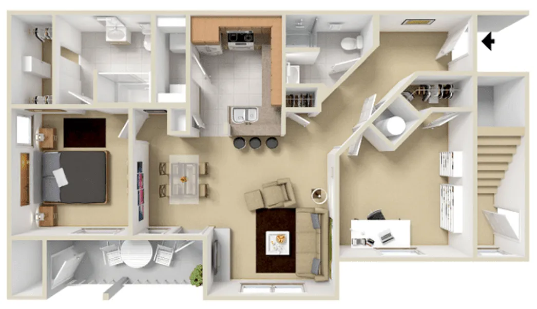 Floor plan B2 - Shenandoah