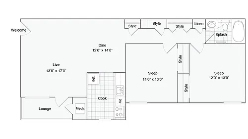 Floor plan Boston