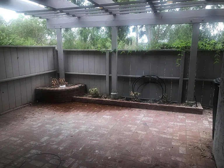 Backyard patio