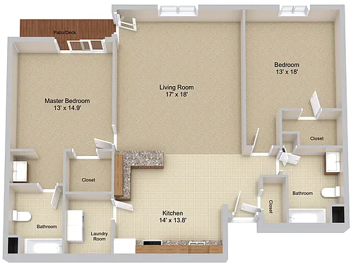 Floor plan Two Bedroom
