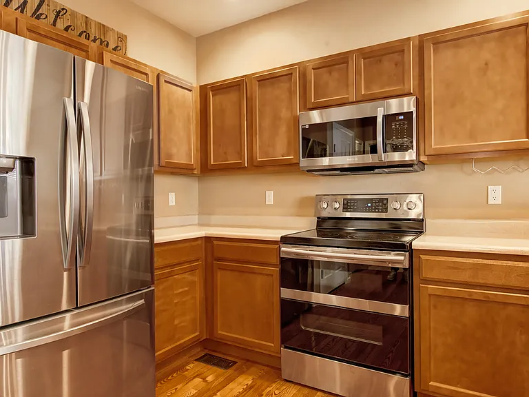 Updated New Appliances with double oven, fridge with water/ice dispenser