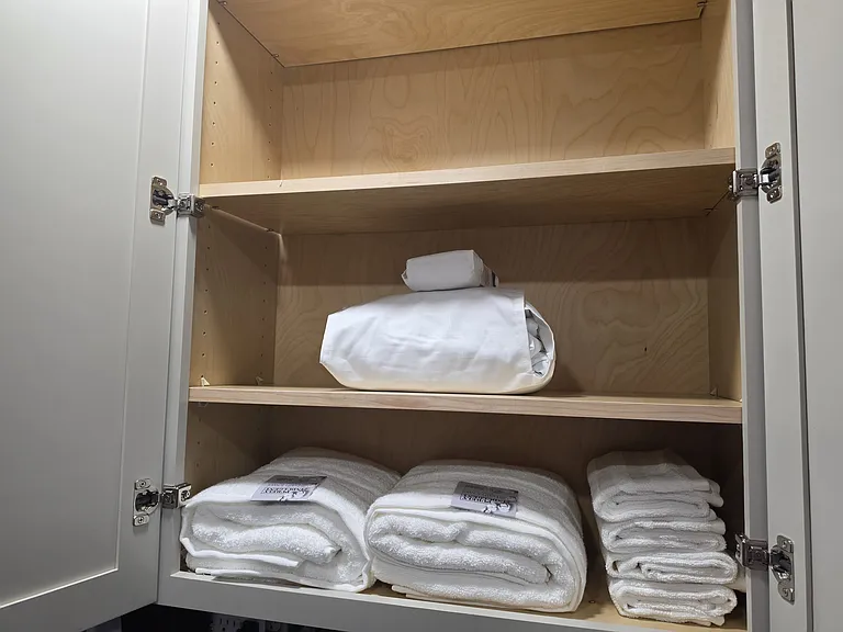 New towels and linens