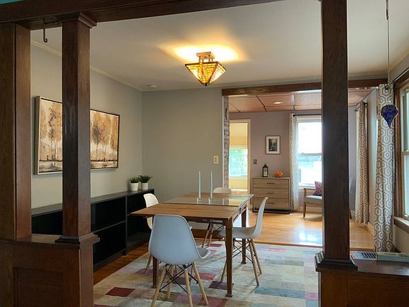 Dining room from living room