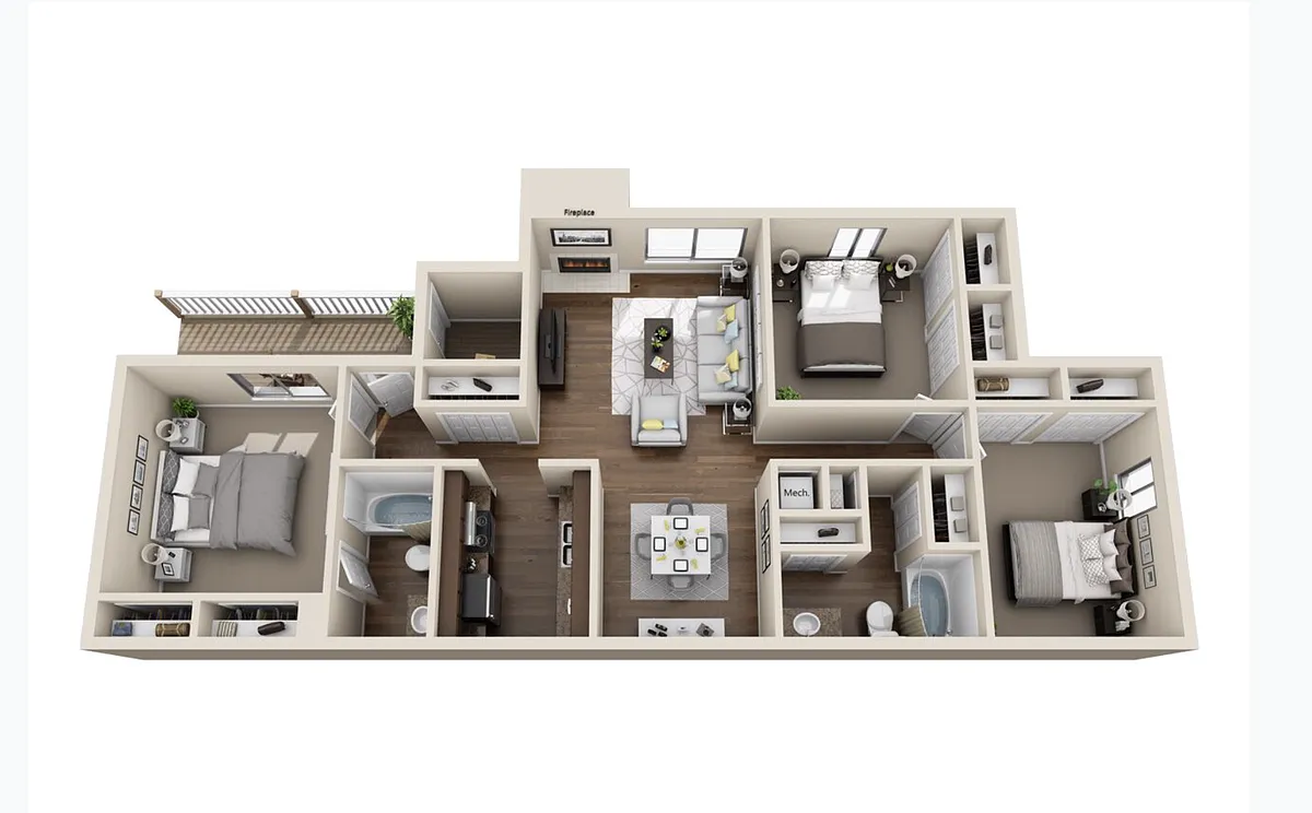 Floor plan 3 Bedroom