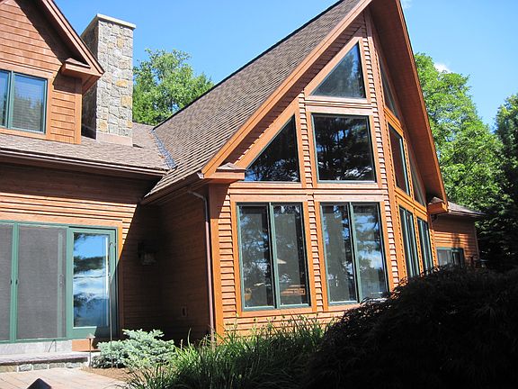 Front of lake house 