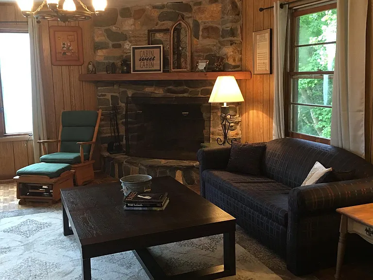 Stone Fireplace