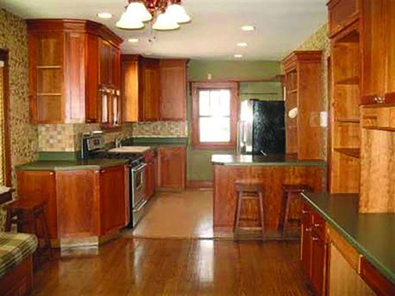 Dining room and kitchen